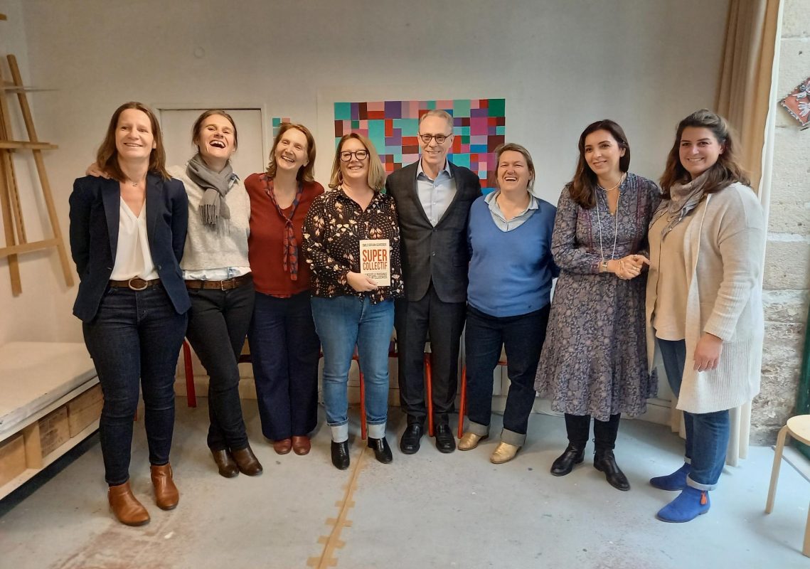 les fondatrices et Emile Serva Schreiber